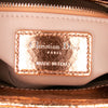 Dior Mini Metallic Crinkled Calfskin Cannage Lady Dior Secondhand