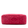 Chanel CC Quilted Suede Camera Bag Secondhand
