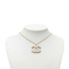 Chanel CC Gold Plated Quilted Pendant Necklace Secondhand