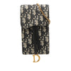 Dior Oblique Canvas Vertical Saddle Pouch Secondhand