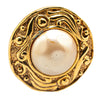 Secondhand Chanel Gold Plated Round Faux Pearl Clip on Earrings