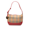 Burberry Haymarket Check Canvas Shoulder Bag Secondhand