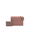 Bottega Veneta Nappa Intrecciato Wallet on Chain Secondhand