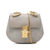 Chloé Mini Bicolor Suede and Calfskin Drew Crossbody Secondhand