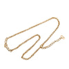 Dior Gold Plated Strass CD Logo Charm Necklace Secondhand