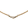 Dior Gold Plated Strass CD Logo Charm Necklace Secondhand