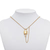 Secondhand Louis Vuitton Gold Plated Locky Pendant Necklace