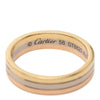 Secondhand Cartier 18K Tricolor Gold Vendome Louis Cartier Wedding Band
