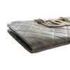 Chanel Metallic Lambskin CC Chain Fringe Clutch Secondhand