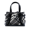 Burberry Beat Check Nylon and Patent Lowry Satchel Secondhand