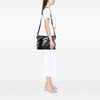 Burberry Beat Check Nylon and Patent Lowry Satchel Secondhand