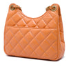 Chanel Small Shiny Crumpled Calfskin Wavy CC Hobo Secondhand