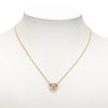 Tiffany 18K Yellow Gold Rock Crystal Cross My Heart Necklace Secondhand