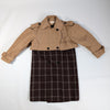Secondhand Marni Checkered Two-Tone Trench Coat, Size 38