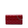 Dior Patent Cannage Lady Dior Chain Convertible Clutch Secondhand
