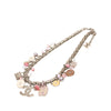Chanel CC Brass Faux Pearl Resin Enamel Charms Necklace Secondhand