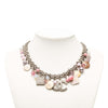 Chanel CC Brass Faux Pearl Resin Enamel Charms Necklace Secondhand