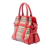 Burberry Haymarket Check Coated Canvas Minford Portrait Satchel Secondhand