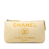 Chanel Raffia Deauville Pouch Secondhand