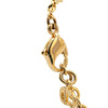 Dior Gold Plated Rhinestones Logo Pendant Necklace Secondhand