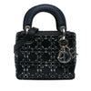 Dior Mini Satin Cannage Strass Crystal Embellished Lady Dior Secondhand