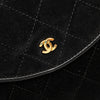 Chanel CC Quilted Suede Shoulder Bag Secondhand