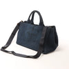 Secondhand Prada Canapa Denim 2Way Handbag in Blue B2642B