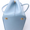 Prada Galleria Saffiano Lux Leather 2Way Handbag in Blue Secondhand