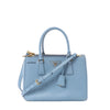 Prada Galleria Saffiano Lux Leather 2Way Handbag in Blue Secondhand