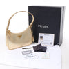 Prada Saffiano Lux Mini Re-Edition Shoulder Bag Platino 1BC204 Secondhand