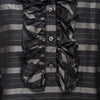 Secondhand Valentino Miss V Ruffled Silk Top - '90s