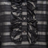 Secondhand Valentino Miss V Ruffled Silk Top - '90s