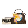 Fendi Antonio Lopez Medium Zucca Coated Canvas Peekaboo ISeeU Satchel Secondhand