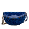 Balenciaga Diagonal Quilted Velvet Allover Logo Souvenir Belt Bag XS Secondhand