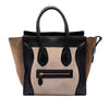 Celine Micro Tricolor Calfskin and Suede Luggage Tote Secondhand