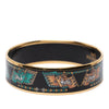 Hermès Wide Printed Enamel Bangle 65 Secondhand