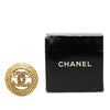 Secondhand Chanel Gold Plated CC Round Brooch