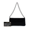 Chanel Embossed Satin Camellia Chain Pochette Secondhand