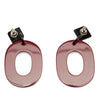 Hermès Lacquered Horn Isthme Push Back Earrings Secondhand