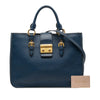 Miu Miu Goatskin Madras Satchel Secondhand