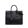 Secondhand Saint Laurent Small Grained Calfskin Topstitch Sac De Jour Satchel