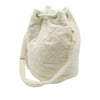 Hermès Leopard Embroidered Cotton Drawstring Bucket Bag Secondhand