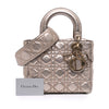 Dior Small Metallic Grained Calfskin Cannage Supple Lady Dior Secondhand