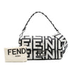 Fendi Marc Jacobs Nappa Vitello King Logo Print Baguette Satchel Secondhand