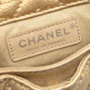 Secondhand Chanel CC Chevron Metallic Aged Calfskin Bubble Flap