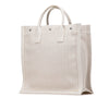 Secondhand Saint Laurent Canvas Rive Gauche North South Tote