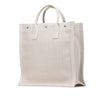 Secondhand Saint Laurent Canvas Rive Gauche North South Tote