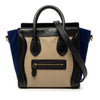 Celine Nano Tricolor Calfskin and Suede Luggage Tote Secondhand