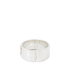 Secondhand Tiffany Sterling Silver and 18K Rose Gold Lock Heart Bangle