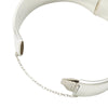 Secondhand Tiffany Sterling Silver and 18K Rose Gold Lock Heart Bangle